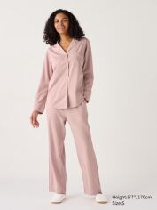 Акція на Піжама (сорочка + штани) жіноча бавовняна UNIQLO 860209960 XS Рожева від Rozetka