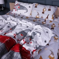 Акція на Комплект постільної білизни MirSon Полуторний 143х210 см 17-0676 Holiday Magic Бязь від Rozetka