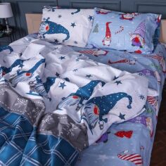 Акція на Комплект постільної білизни MirSon King Size 220х240 см 17-0679 Winter Wishes Бязь від Rozetka