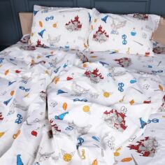 Акція на Комплект постільної білизни MirSon King Size 220х240 см 17-0725 Гаррі Поттер Бязь від Rozetka