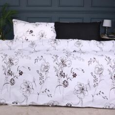 Акція на Комплект постільної білизни MirSon King Size 220х240 см 17-0727 Shadow Bloom Бязь від Rozetka