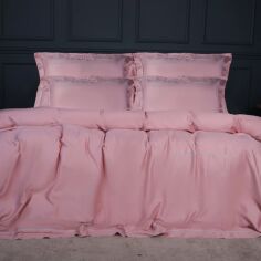Акція на Комплект постільної білизни MirSon Євро 200х220 см №02 Pink Imperial Tencel від Rozetka