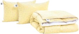 Акція на Набір MirSon №9517 Bio-Beige Ковдра зимова Полуторна 140х205 Біо-пух + Подушка 50х70 від Rozetka