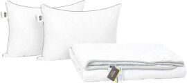Акція на Набір MirSon №9591 Royal Ковдра літня Євро 200х220 Ecosilk + Дві подушки 50х70 від Rozetka