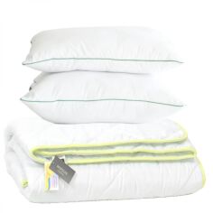Акція на Набір MirSon №9605 Eco Line Ковдра всесезонна Євро 200х220 Eco-Soft + Дві подушки 50х70 від Rozetka