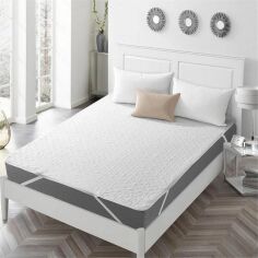 Акція на Наматрацник MirSon №7002 SleepHaven Pad Ecosilk з гумкою по кутах 140x200 см від Rozetka