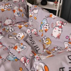 Акція на Підковдра MirSon Бязь Kids Time 17-0690 Моя ти киця 143х210 см від Rozetka