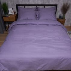 Акція на Постільний набір Moon&Star підковдра 200х220 + 2 наволочки 50х70 Satin Stripe Soft Lilac (MS-890000850) від Rozetka