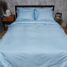 Акція на Постільний набір Moon&Star підковдра 160х220 + 2 наволочки 40х60 Satin Stripe Ocean Calm (MS-890000828) від Rozetka