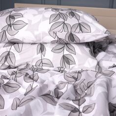 Акція на Наволочка MirSon Ranforce Elite 17-0695 Silver Foliage 50х70 см від Rozetka