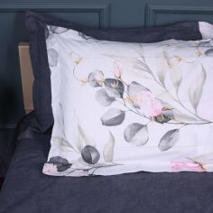 Акція на Наволочка MirSon Поплін 00-7 Pink Flowers 60х60 см від Rozetka