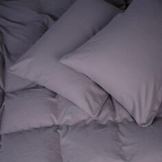 Акція на Простирадло MirSon King Size 220x240 см 001 Ash grey фланель від Rozetka