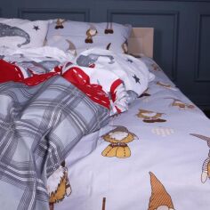 Акція на Простирадло MirSon полуторне 150x220 см 17-0676 Holiday Magic Бязь від Rozetka