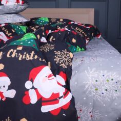 Акція на Простирадло MirSon двоспальне 180x220 см 17-0678 Frosty Fun Ranforce Elite від Rozetka