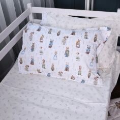 Акція на Простирадло на гумці MirSon Poplin Line Kids 03 Animals 120x200 см від Rozetka