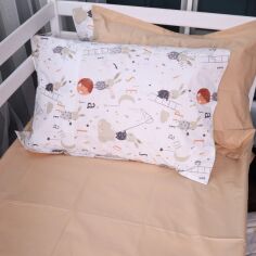 Акція на Простирадло MirSon Poplin Line Kids 06 Rabbit Alphabet 220x240 см від Rozetka