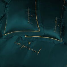 Акція на Простирадло на гумці MirSon Imperial Tencel №07 Emerald 180x190 см від Rozetka