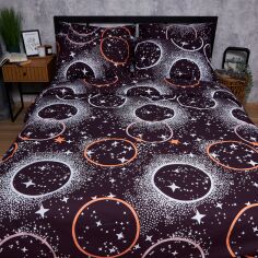 Акція на Набір Moon&Star Бязь Gold Люкс Cosmic Vibes Простирадло 150х220 см + 2 наволочки 50х70 см (MS-880000157) від Rozetka