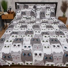 Акція на Набір Moon&Star Бязь Gold Люкс Furry Friends Простирадло 150х220 см + 2 наволочки 70х70 см (MS-880000218) від Rozetka