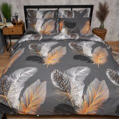 Акція на Набір Moon&Star Бязь Gold Люкс Mystic Feathers Простирадло 150х220 см + 2 наволочки 50х70 см (MS-880000301) від Rozetka