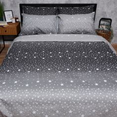 Акція на Набір Moon&Star Бязь Gold Люкс Night Sky Простирадло 200х220 см + 2 наволочки 40х60 см (MS-880000330) від Rozetka
