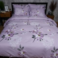 Акція на Набір Moon&Star Satin Elite Floral Mist Простирадло 200х220 см + 2 наволочки 40х60 см (MS-880000618) від Rozetka