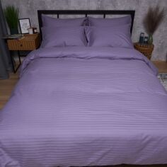 Акція на Набір Moon&Star Satin Stripe Soft Lilac Простирадло 200х220 см + 2 наволочки 40х60 см (MS-880000702) від Rozetka