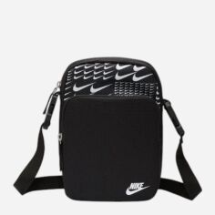 Акція на Спортивна сумка планшет через плече Nike NK Heritage Crossbody-SWSH GRID HJ8359-010 Чорна від Rozetka