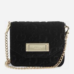 Акція на Сумка крос-боді через плече жіноча маленька Guess 118590867 Чорна від Rozetka
