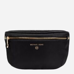 Акція на Сумка на пояс жіноча маленька Michael Kors 539279092 Чорна від Rozetka