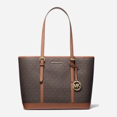 Акція на Сумка шопер жіноча зі штучної шкіри Michael Kors 269614786 Коричнева від Rozetka