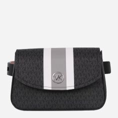 Акція на Сумка на пояс жіноча зі штучної шкіри маленька Michael Kors 593510963 Чорна від Rozetka