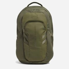 Акція на Рюкзак спортивний тканинний 31 л вміщує формат А4 Under Armour Hustle 6.0 Pro BP 1384671-390 Оливковий від Rozetka