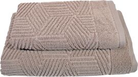 Акція на Набір 2 махрових рушників GM Textile Бавовняні Уельс 50x90 + 70x140 см Шоколадні від Rozetka