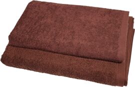 Акція на Набір 2 махрових рушників GM Textile Бавовняні 50x90 + 70x140 см Коричневі від Rozetka
