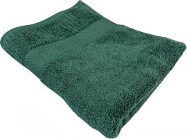 Акція на Рушник махровий GM Textile Zero Twist з бордюром Бавовняний 40x70 см Зелений від Rozetka