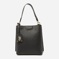 Акція на Сумка хобо жіноча середня U.S. Polo Assn 27A348-AA00A Чорна від Rozetka