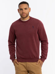 Акція на Світшот чоловічий U.S. Polo Assn 11D526-8R00A (Wine Valley Heather) XL Бордовий від Rozetka