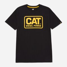 Акція на Футболка бавовняна довга чоловіча Caterpillar (CAT) 1510451-12469 2XL Чорна від Rozetka