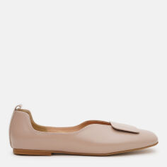 Акція на Жіночі балетки зі шкіри Ashoes 2299.2 40 25.5 см Крем-брюле від Rozetka