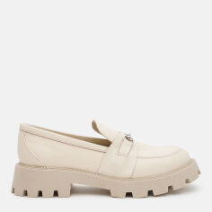 Акція на Жіночі лофери зі шкіри Ashoes Гуччі 36 23.5 см Бежеві від Rozetka