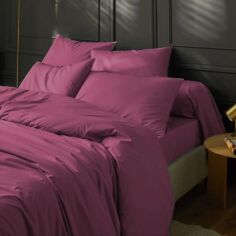 Акція на Комплект постільної білизни Mirson King Size 220х240 см №17-1608 Heather Rose Мікросатин Premium від Rozetka