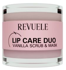 Акція на Маска та скраб для губ REVUELE Glow Twist Lip Care Duo Vanilla 5 г + 3.5 г від Rozetka
