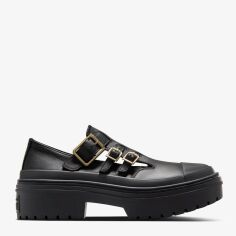 Акція на Жіночі туфлі зі шкіри Converse Chuck Taylor All Star Lugged Heel Mj A10616C 41 (7.5US) 26 см Black від Rozetka