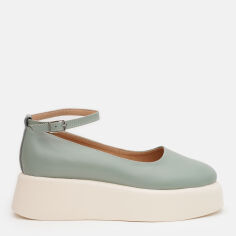 Акція на Жіночі туфлі зі шкіри Ashoes 2971 40 25.5 см М'ята від Rozetka