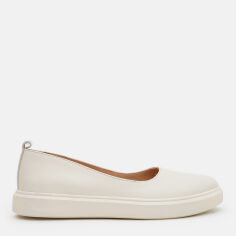 Акція на Жіночі балетки зі шкіри Ashoes 2840 39 25 см Слонова кістка від Rozetka