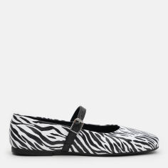Акція на Жіночі балетки зі шкіри Ashoes М.Джей 38 24.5 см Зебра від Rozetka
