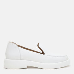 Акція на Жіночі лофери зі шкіри Ashoes 2932/1 36 23.5 см Білі від Rozetka
