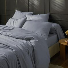 Акція на Простирадло на гумці MirSon Soft Elegance №14-4102 Glacier Gray 90х200 см від Rozetka