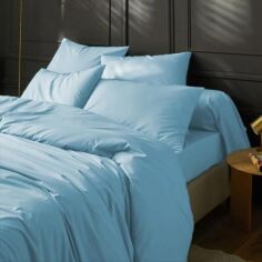 Акція на Простирадло на гумці MirSon Soft Elegance №12-4608 Clear Water 200х220 см від Rozetka